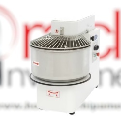 Malaxor aluat cu spirală, timer și cap rabatabil 50 Litri, 2 Viteze, 400V