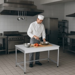 Masă de lucru cu blat HDPE polietilena  - Img 2