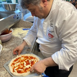 Masă frigorifică pentru pizza cu 2 uși, blat de granit Samaref - Img 4