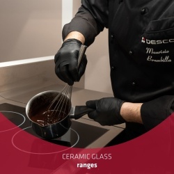 Mașină de gătit electrică cu plită vitroceramică, 2 zone de coacere, Desco Italia - Img 2