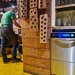 Mașină de spălat pahare coș 40x40, comandă electronică 4 programe Krupps Italia - Img 6