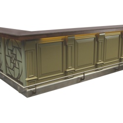 Mobilier neutru pentru bar 390x236xh 85/107 cm - Img 4