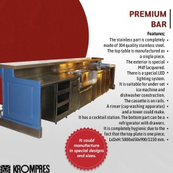 Mobilier neutru pentru bar 500x65x115 cm - Img 4