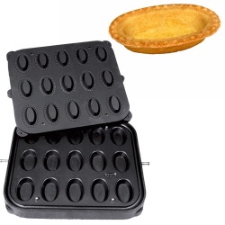 Placă pentru aparatul de tarte, 15 forme ovale 79x52 mm - Img 2