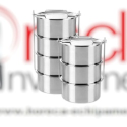 Recipiente, containere inox pentru transport mancare 4X7,4 lt