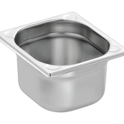 Tavă de inox (suprafață mată) GN1/6 h100 mm - Img 3