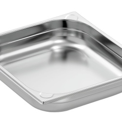 Tavă de inox (suprafață mată) GN2/3 h 65 mm - Img 2