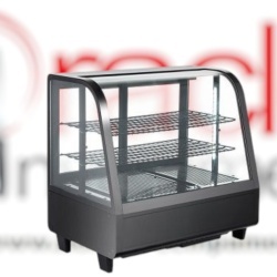Vitrină frigorifică curbată, de expunere 100 Litri, Hurakan