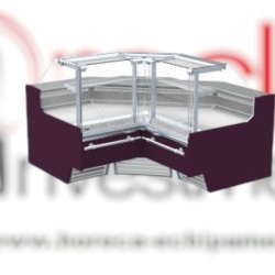 Vitrină frigorifică modulară de expunere, fără depozitare 1470x1290 mm, incorporabilă, Infrico