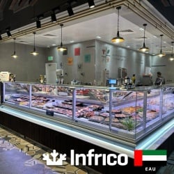 Vitrină frigorifică modulară de expunere, inox, 2500x1290 mm, incorporabilă, Infrico - Img 8