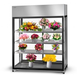 Vitrina frigorifica pentru flori L 1200 mm cu 1 raft reglabil - Img 2