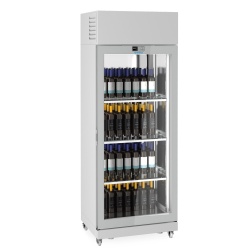 Vitrină frigorifică pentru vin 850x2300 mm, 4 fețe sticlă, Infrico - Img 3