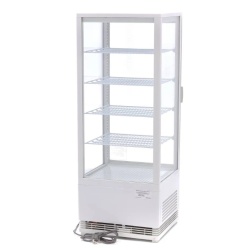Vitrină frigorifică verticală, 98 Litri albă - Img 4