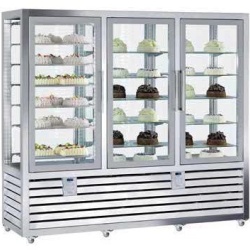 Vitrina frigorifica verticala dubla gelaterie-patiserie cu 3 usi,1388 L