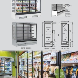 Vitrină frigorifică verticală, plug in 1875x2000 mm, Rotterdam magazin sau supermarket, Infrico - Img 5