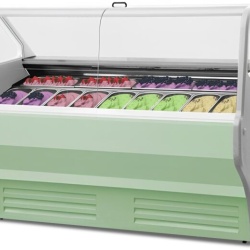 Vitrină pentru înghețată sau gelato Wojtek 1.7 W, 14 sortimente, Igloo - Img 6