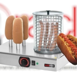 Aparat de Hot-dog cu 3 țepușe pentru pâine și vas