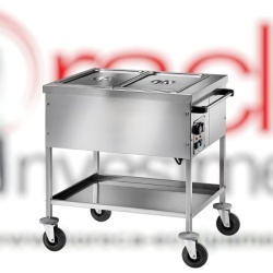 Bain Marie cu boiler, temperatură diferențiată 2x GN1/1, Forcar