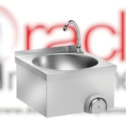 Chiuvetă din inox cu acționare la genunchi 40x40 cm