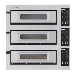Cuptor electric Small Basic Pizza/ Patiserie, 3 camere, 3 pizza de 45 cm - Img 7