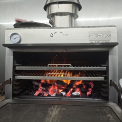 Cuptor pentru steak pe cărbuni, deschidere verticală, Pira 70 Silver SD - Img 8