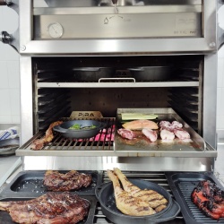 Cuptor pentru steak pe cărbuni, Pira 80 XXL Silver ED - Img 3