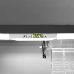 Dulap cu sertar minibar incorporat, noptieră neagră Hotel, Tefcold - Img 2
