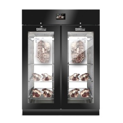 Dulap frigorific cu 2 uși din sticlă pentru maturare carne, 300 kg, BLACK PANORAMA - Img 3