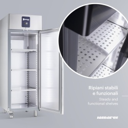 Dulap frigorific din inox Premium, 700 litri cu ușă de sticlă, Samaref - Img 3