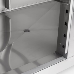 Dulap frigorific inox 800 litri, cu roți, Maxima - Img 4