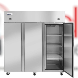 Frigider și congelator profesional Hendi Profi Line cu 3 usi 900+420 Litri, inox -2/+8°C, -17˚/-22˚C, 700 W, Clasa energetica D