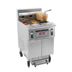Friteuză electrică profesională cu filtrare 12+22 Litri, Casselin - Img 6