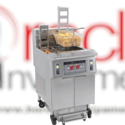 Friteuză electrică profesională cu filtrare, automată cu lift 12 + 22 Litri, Casselin
