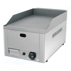 Fry top grill pe gaz cu suprafață striată, profesional, Beckers - Img 2