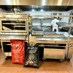 Grătar profesional Barbeque pentru Steak pe cărbuni, PIRA BBQ Combi Silver 150 - Img 5