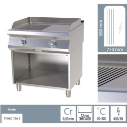 Grill dublu electric CROMAT cu placă netedă/striată, pe suport deschis - Img 8