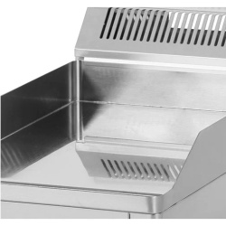 Grill simplu electric CROMAT cu placă netedă, pe suport deschis - Img 4