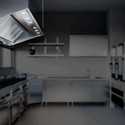 Hotă de perete Snack fără motor, 3600x1100 mm - Img 3