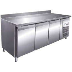 Masă frigorifică cu 3 uși și rebord, 1795x600x850 mm, Forcar - Img 3
