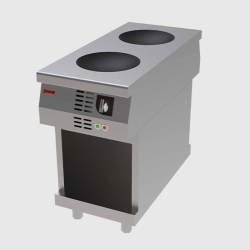 Mașină de gătit electrică cu inducție Wok, 2 zone de gătit Jemi - Img 2