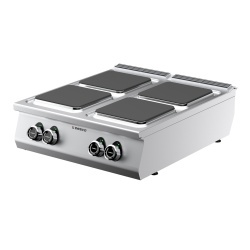 Mașină de gătit electrică de banc cu 4 plite pătrate, Desco Italia - Img 3