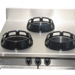 Mașină de gătit wok, 3 arzătoare, de banc, Casta - Img 2