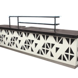 Mobilier neutru pentru linie de servire, 450x90x137 cm - Img 6