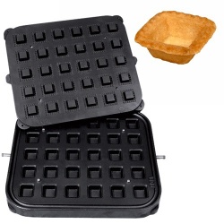 Placă pentru aparatul de tarte, 30 forme pătrate festonate 41x41 mm - Img 2