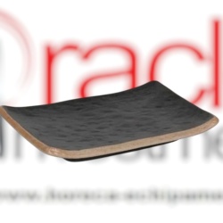 Platou negru sushi 17x12x2,5 cm, set de 4 bucăți, Sucro PuraSangre