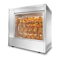 Rotisor pui ventilat electric, negru 7 țepuse, 35/42 pui, CB Italia - Img 3