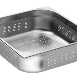 Tavă de inox (perforată) GN2/3 h 100 mm - Img 4