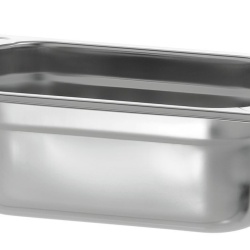 Tavă de inox (suprafață mată) GN1/4 h 100 mm - Img 2