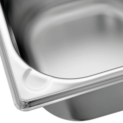 Tavă de inox (suprafață mată) GN1/6 h100 mm - Img 4