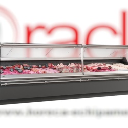 Vitrină frigorifică de expunere, incorporabilă, inox 3125x1220 mm, Infrico